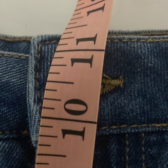 Sincerely Jules High Waist Medium Wash Denim Cutoff Jean Shorts -Size 254 - Picture 7 of 8